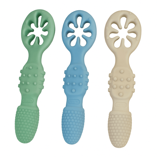 Gniste blw selvmatings åpen skje for baby - pakke med 3 - farskapet