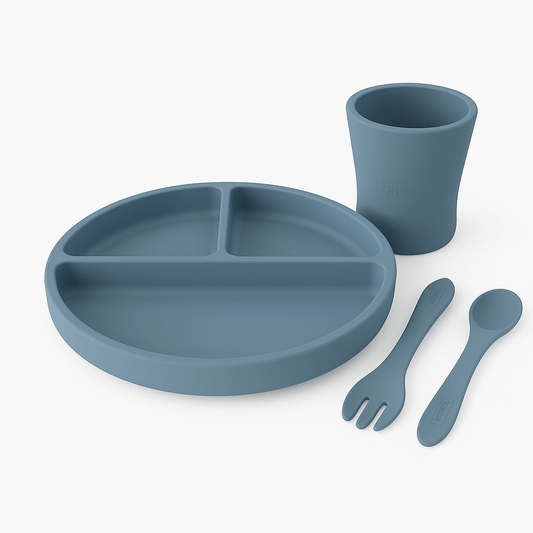 GNISTE Spisesett i Silikon – Perfekt for Småbarn - farskapet