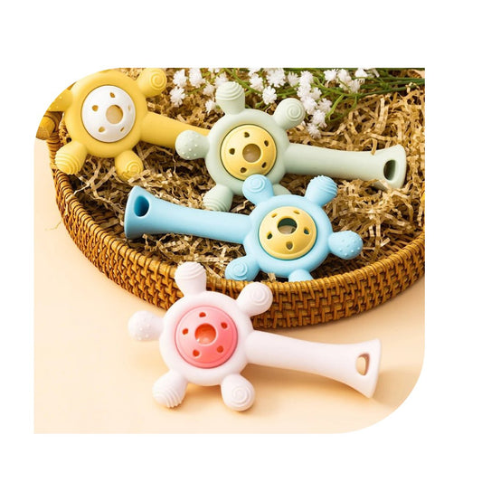 Silikon baby tyggeleke - Pariserhjulformet rangle - farskapet