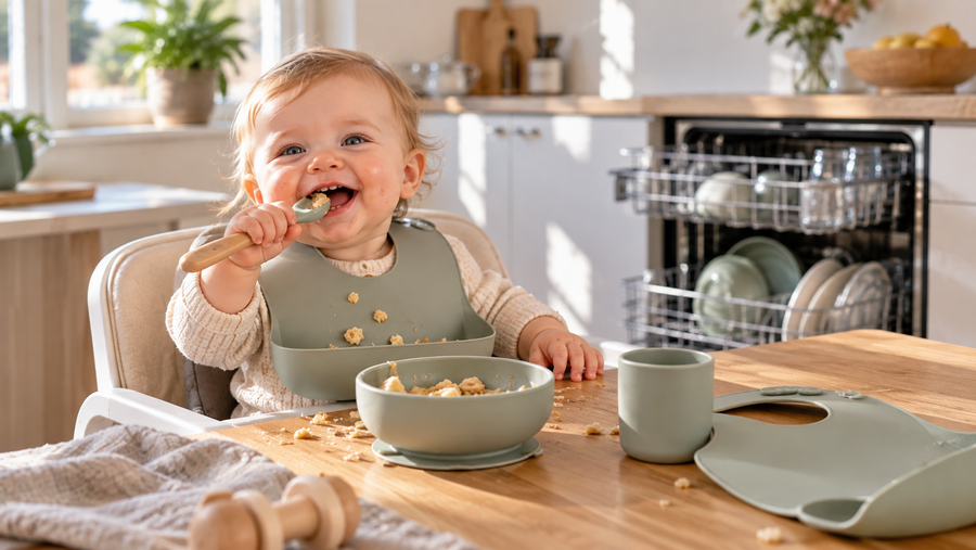 Kan silikonutstyr til baby vaskes i oppvaskmaskin?