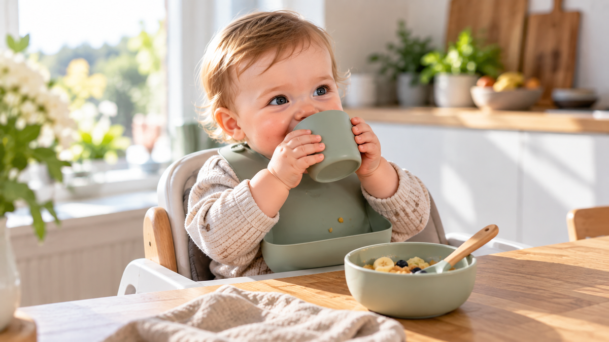 Når kan baby drikke vann?