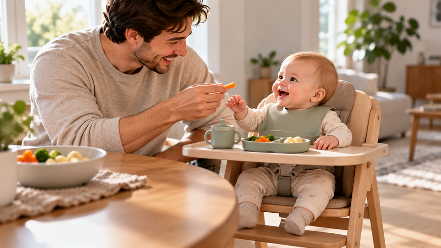 Når kan baby sitte i barnestol?