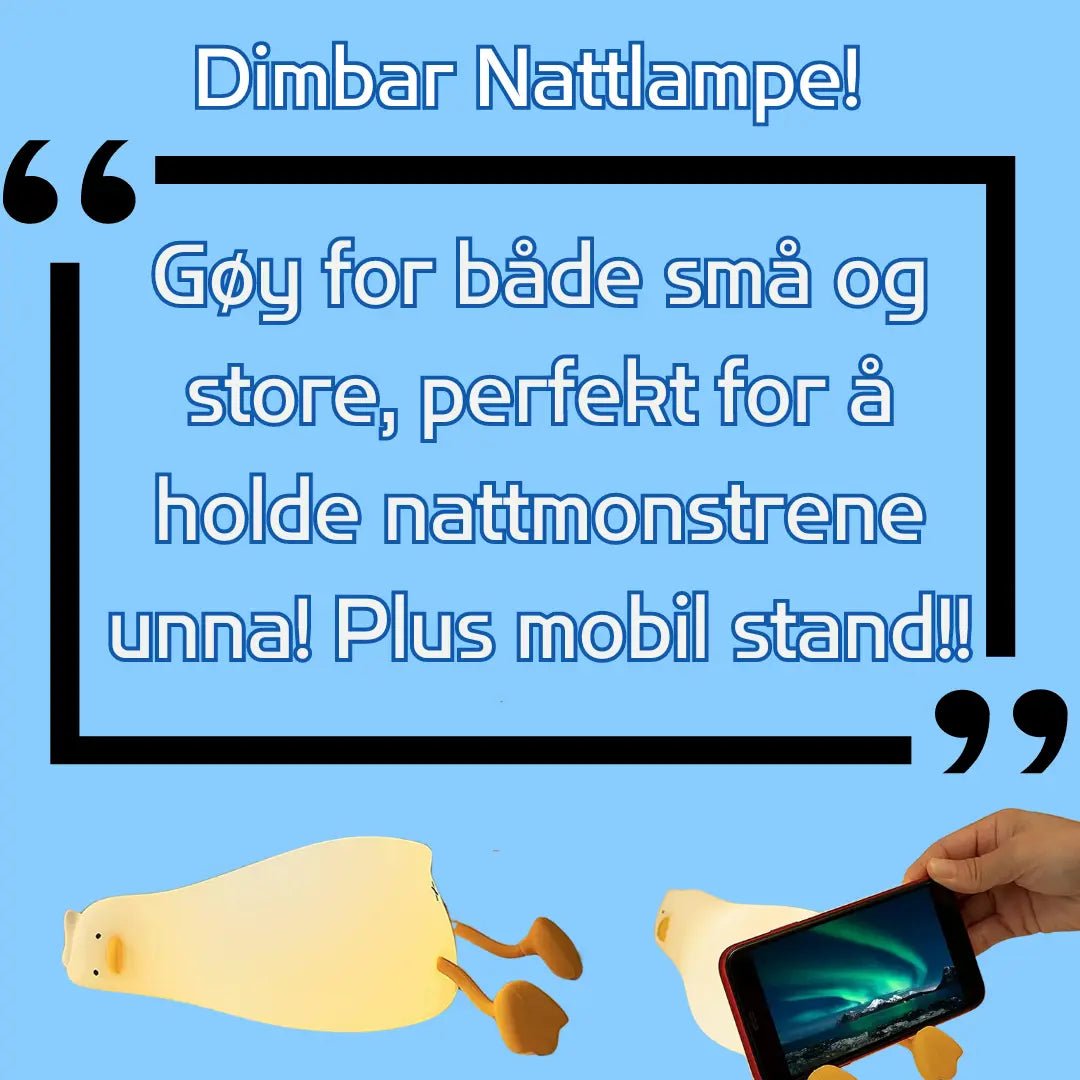 Dimbar LED nattlampe til baby - Møt Benson! - farskapet