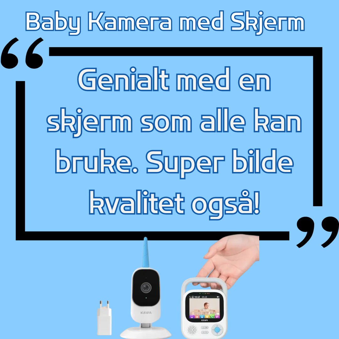 Elektronisk baby monitor med kamera - Alltid Oversikt - farskapet