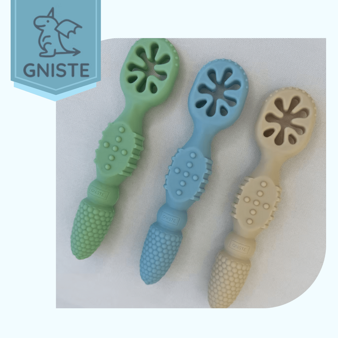 Gniste blw selvmatings åpen skje for baby - pakke med 3 - farskapet