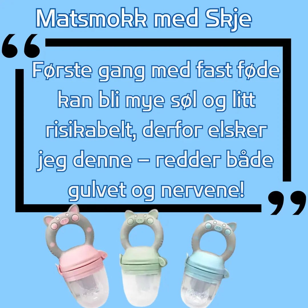 Matsmokk med skje - Gjør babyens måltider trygg! - farskapet