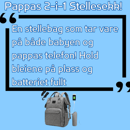 Pappas 2 - i - 1 Stellesekk - Gjør Turen Enkel og Stressfri! - farskapet