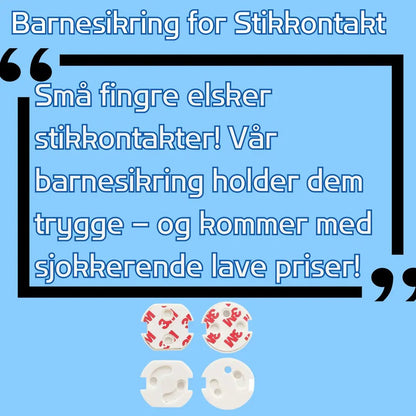 Pappas Barnesikring for Stikkontakt - Beskytt Små Fingre - 10stk - farskapet