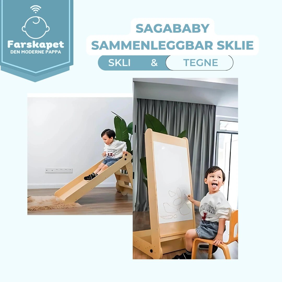 Sagababy sammenleggbar sklie er den ultimate 2 - i - 1 - løsningen - farskapet