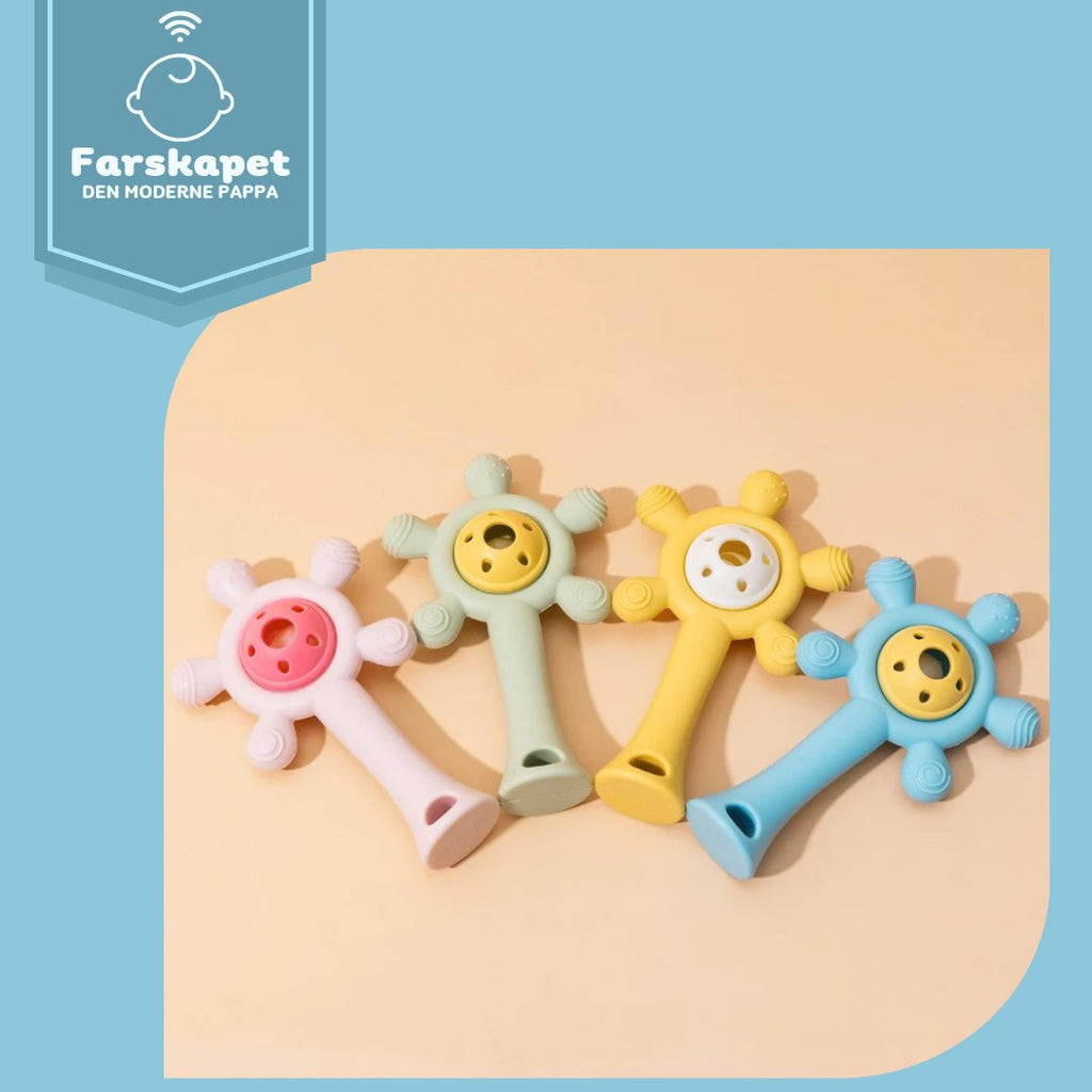 Silikon baby tyggeleke - Pariserhjulformet rangle - farskapet